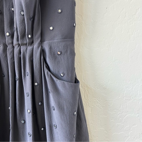 Rebecca Taylor Strapless Silk Dress, Periwinkle Gray, Size 6 Excellent Condition - Picture 2 of 9